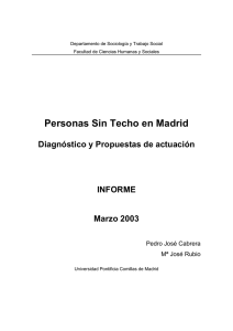 Personas Sin Techo en Madrid
