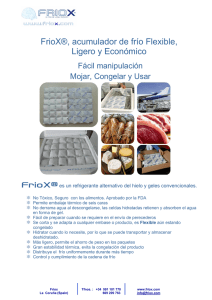 FrioX®, acumulador de frío Flexible, Ligero y Económico