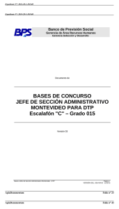 BASES DE CONCURSO JEFE DE SECCIÓN