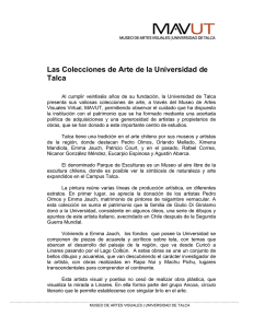 Las Colecciones de Arte de la Universidad de Talca