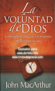 La Voluntad de Dios