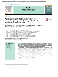 Actualización en hidradenitis supurativa (I): epidemiología