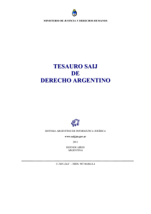 tesauro saij de derecho argentino
