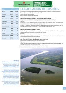 clasificación de los ríos