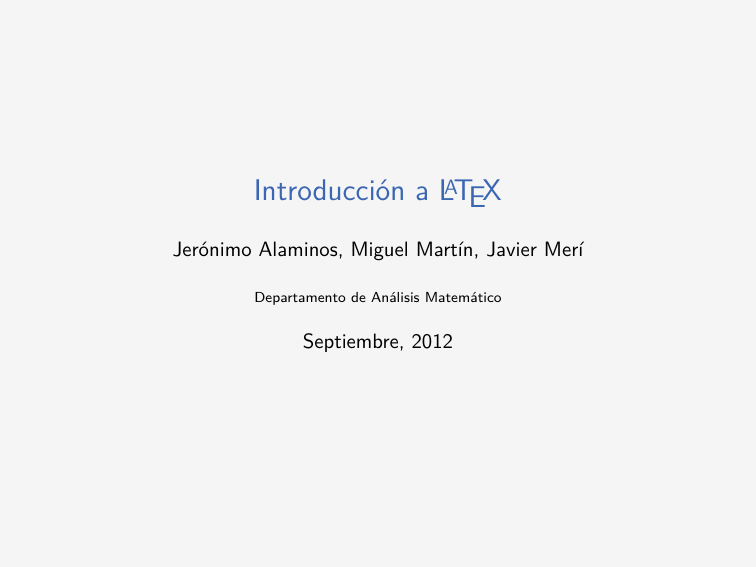 Introducci n A LaTeX