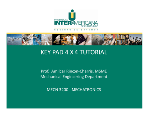 presentacion 5. key pad tutorial - Universidad Interamericana de