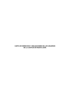 Carta de derechos y obligaciones de los usuarios de la justicia