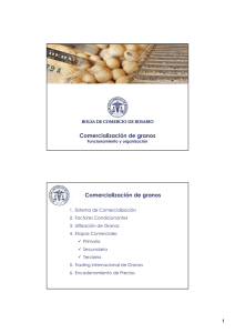 Comercialización de granos - Bolsa de Comercio de Rosario