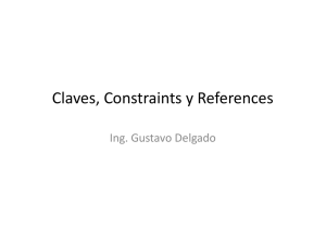 03.1.Oracle - Claves, contraints, references