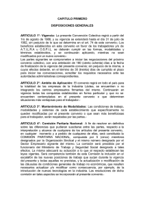 CAPITULO PRIMERO DISPOSICIONES GENERALES ARTICULO 1
