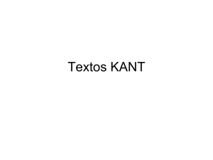 Textos KANT