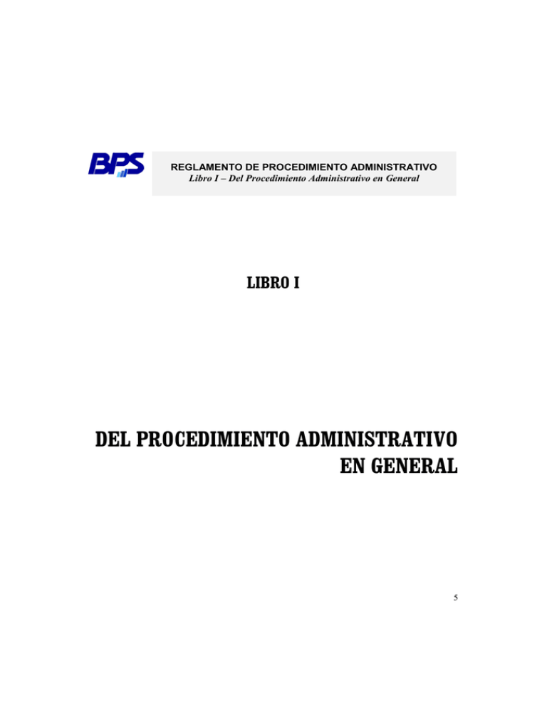 Reglamento De Procedimiento Administrativo