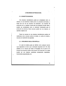 recursos de producci&oacute;n