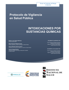 PRO Intoxicaciones - Instituto Nacional de Salud