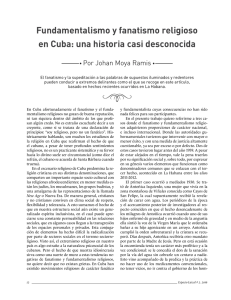 Fundamentalismo y fanatismo religioso en Cuba