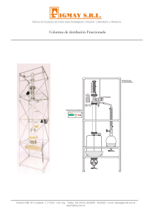 Columna de destilación Fraccionada