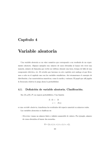 Variable aleatoria - Universidad de Jaén