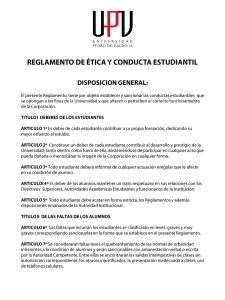 reglamento de éticay conducta estudiantil