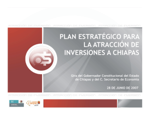 PLAN ESTRATÉGICO PARA LA ATRACCIÓN DE INVERSIONES A