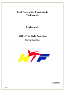 Reglamento Freestyle - Federación Española de Taekwondo