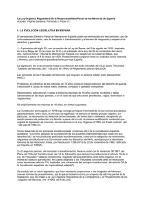 La Ley Orgánica Reguladora de la Responsabilidad Penal de los