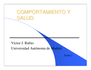 comportamiento y salud - Universidad Autónoma de Madrid