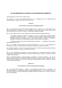 ley de prevencion y control de contaminacion ambiental.