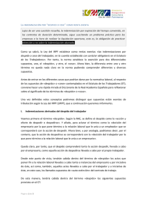 Lejos de ser una cuestión resuelta, la indemnización por expiración