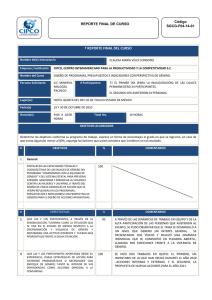 º reporte final del curso - Instituto Nacional de las Mujeres