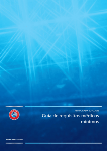 Guía de requisitos médicos mínimos 2014/15