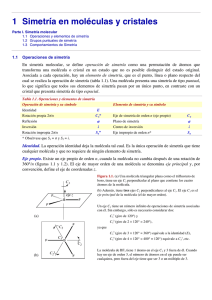 Tema 1. Simetría Molecular y Cristalina.