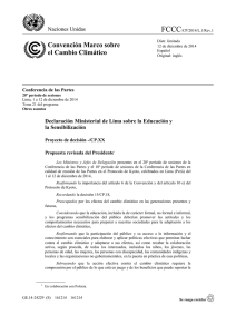 Declaración Ministerial de Lima sobre Educación y