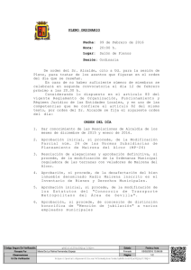 Orden del día - Ayuntamiento de Mairena del Alcor
