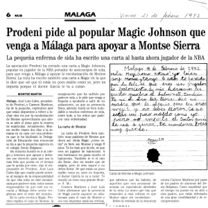 Prodeni pide al popular Magic Johnson que venga a Málaga para