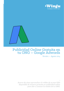 Publicidad Online Gratuita en tu ONG – Google Adwords