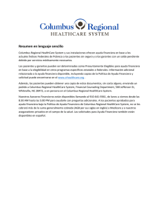 Resumen en lenguaje sencillo - Columbus Regional Healthcare