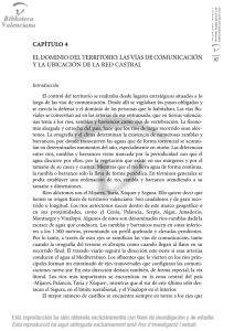 capítulo 4 el dominio del territorio. las vías de comunicación y la