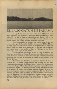 EL LAGO GATUN EN PANAMA