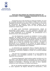 TEXTO DEL REGLAMENTO DEL REGISTRO MUNICIPAL DE