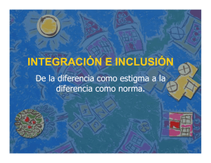 integración e inclusión