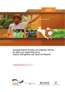 Enriquecimiento forestal con especies nativas - REDD/CCAD-GIZ