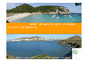 model de gestió dels sistemes litorals de menorca