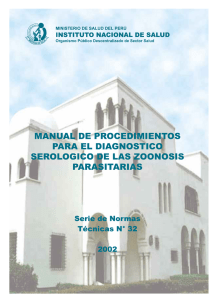 Manual de procedimientos técnicos para el diagnóstic