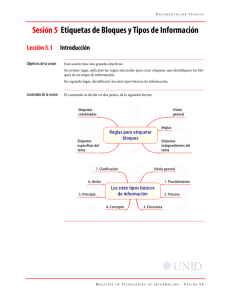 Sesión 5 Etiquetas de Bloques y Tipos de Información