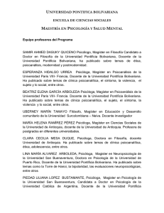 Docente - Universidad Pontificia Bolivariana