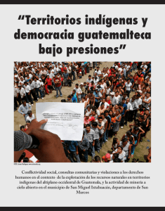Territorios indígenas y democracia guatemalteca bajo