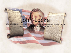 John Locke (1632-1704), pensador inglés, máximo representante d