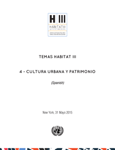 temas habitat iii 4 - cultura urbana y patrimonio