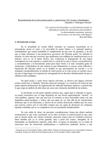 Racionalización de la intervención penal vs. punitivismo. De Livorno