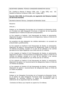 SECRETARÍA GENERAL TÉCNICA CONSEJERÍA BIENESTAR